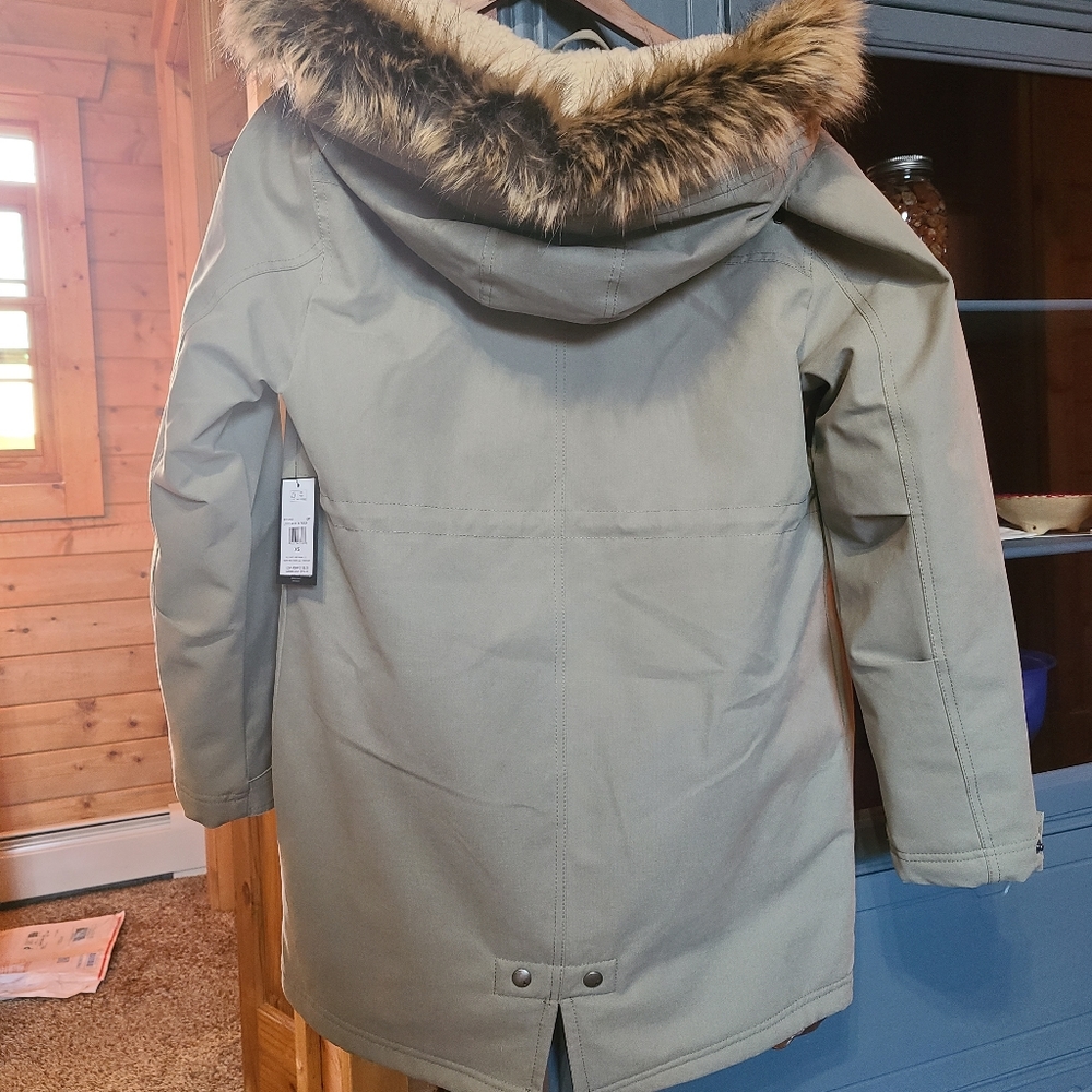 NWT Volcom Sherpa lined women jacket Green Tea XS - Picture 12 of 16